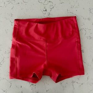 Rebel Athletic High-Rise Pink Shorts, great condition! Cell phone pockets!